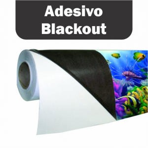 IMPRESSÃO EM ADESIVO BLACKOUT + INSTALAÇÃO Vinil com cola preta Personalizado 4x0 - Colorido Frente Brilho Opcional * O verniz aumenta a durabilidade das cores em exposição ao sol, se for pra ambientes internos não há necessidade.